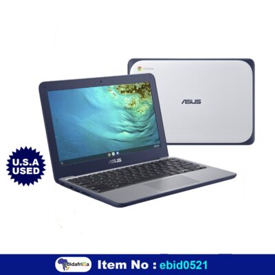 Ebidafrika Certified USA Used Asus 14.0″ HD Chromebook Laptop PC, Intel Dual Core Celeron N3350 Processor, 4GB RAM, 32GB