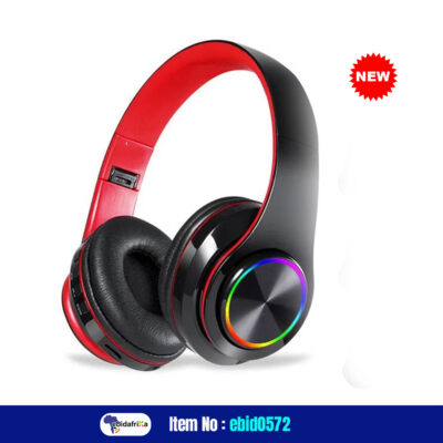 B39 Bluetooth Headset Head-Mounted Wireless Light-Emitting Colorful Breathing Light can be plugged into a Card Folding bass a Variety of Devices and Scene Universal Headphones