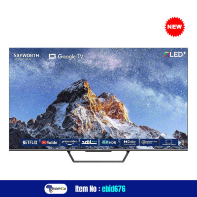 International Version Skyworth 75 Inch QLED TV Google TV,Android TV, 4K HDR10+ Dolby HDR, DTS Virtual X, YouTube, Netflix, Freeview Play & Alexa Built-in, Bluetooth & WiFi