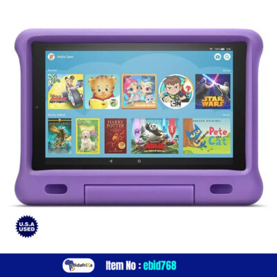 USA Used Amazon fire HD Kids Edition Tablet, 10.5″ Display, 32GB, Purple Kid-Proof Case (Previous Generation – 9th)