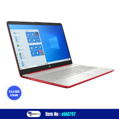 USA Quality Used HP 15.6” HD Student Laptop, Intel Pentium Silver N5030, 32GB RAM, 256GB PCIe SSD, Intel UHD Graphics, HD Webcam, Numpad, Wi-Fi 5, Bluetooth, Win 10 S, Red