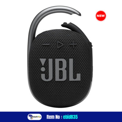 USA Quality New JBL Clip 4 – Portable Mini Bluetooth Speaker, big audio and punchy bass, integrated carabiner, IP67 waterproof and dustproof, 10 hours of playtime, speaker for home, outdoor and travel (Black)