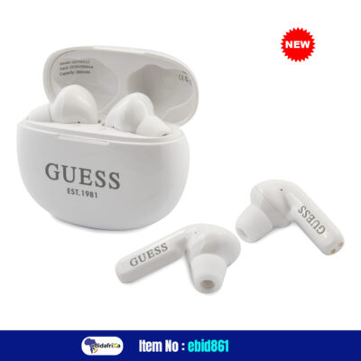 USA Quality New Guess True Wireless Stereo Earphones with Charging Case, White