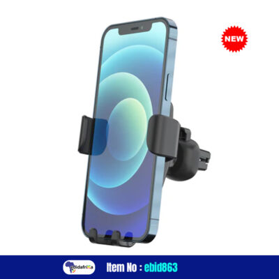 USA New LAT Wireless Charging Universal Smartphone Holder for Car Air Vent, Grey