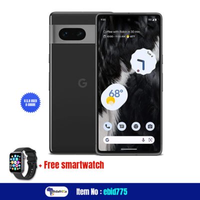 Ebidafrika USA New Quality Google Pixel 8 Pro – Unlocked, Grade A+ Android Smartphone with Telephoto Lens and Super Actua Display – 24-Hour Battery – Obsidian – 128 GB