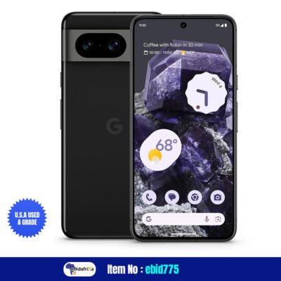 USA Quality Used Google Pixel 8 – Unlocked Android Smartphone with Advanced Pixel Camera, 24-Hour Battery, and Powerful Security – Obsidian – 128 GB, Grade A