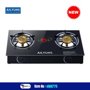 USA Quality New AILYONS 2 Burner Glass Top Gas Cooker; Infrared Automatic Double Burner